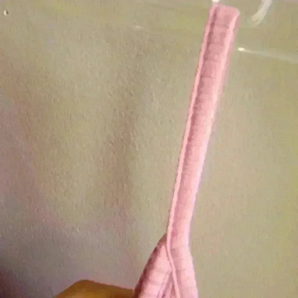 BRAND NEW CAPELLA Pink Women's Knee Length Dress Size Medium V Neck Stretchy - Picture 4 of 11